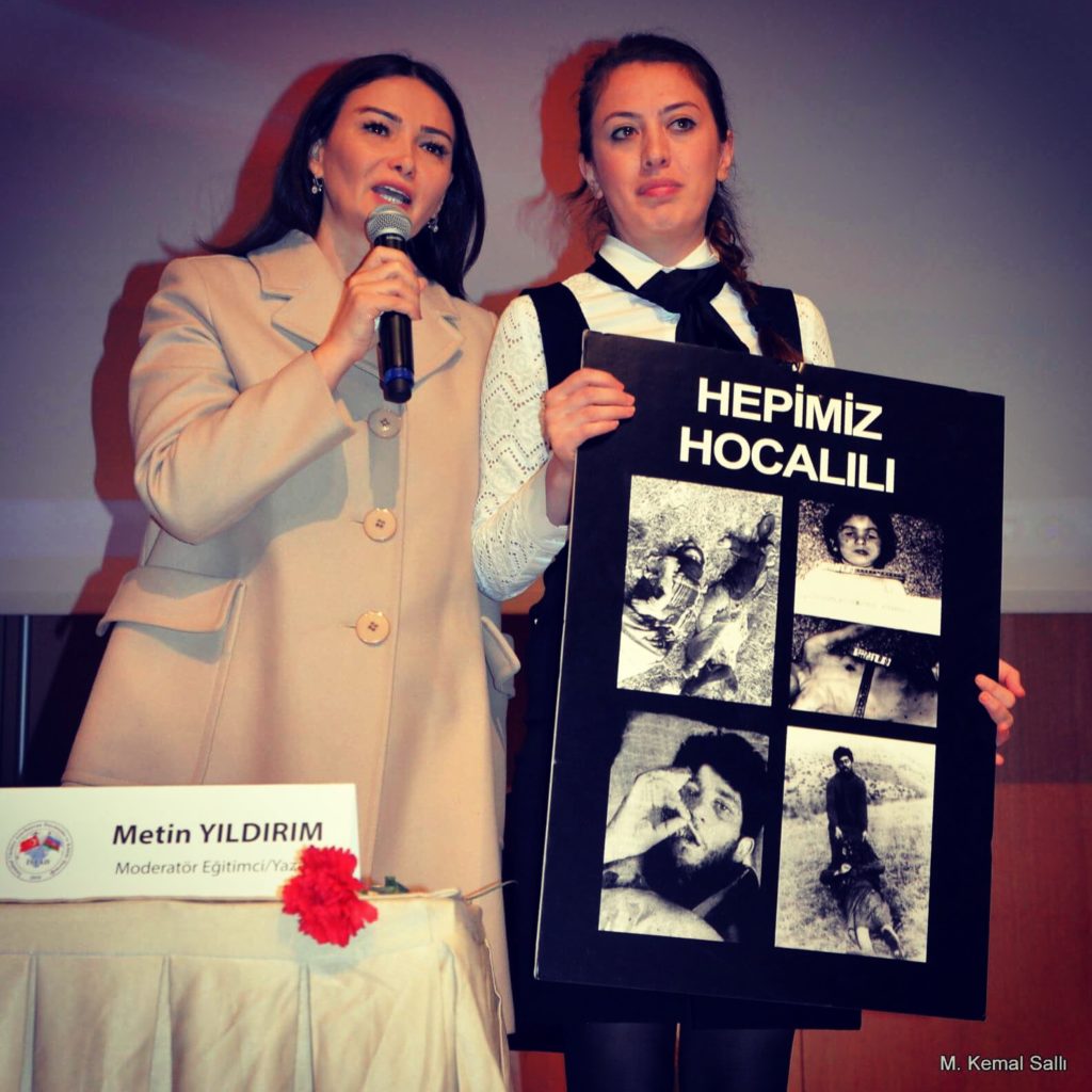 AAF Medeniyyet Departamenti Seide Ömər İstanbulda Xocalı soyqırımı ilə əlaqədar  keçirilən tədbirdə iştirak edib — foto 4