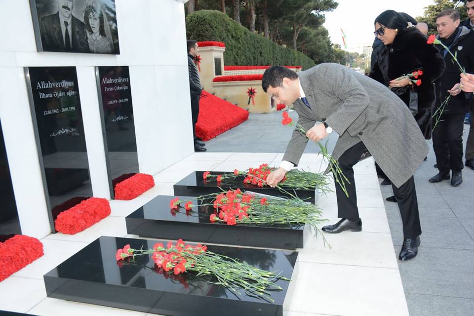 Azərbaycan Alpaqut Federasiyasının rəsmiləri 20 yanvar şəhidlərini yad etdi
