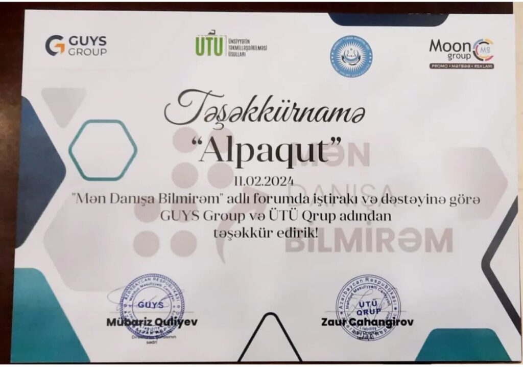 Alpaqut idmançıları "Mən Danışa Bilmirəm" natiqlik fomumunda iştirak etdi — foto 1